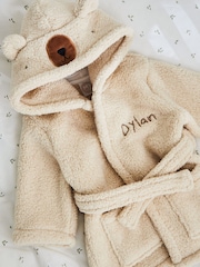 My 1st Years Personalised Bear Borg Brown Robe - Image 1 of 5