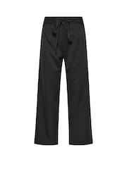 PixieGirl Petite Black Double Wrap Wide Leg Trousers - Image 5 of 5