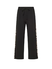 PixieGirl Petite Brown Side Stripe Wide Leg Joggers - Image 5 of 5