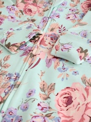 Pink Grün - 3er-Pack geblümte Schlaganzüge aus 100  % Baumwolle mit Druckknöpfen für Babys - Bild 9 von 11