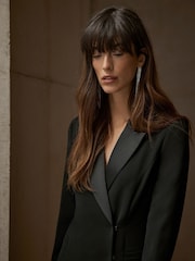Mint Velvet Black Blazer Mini Dress - Image 5 of 7