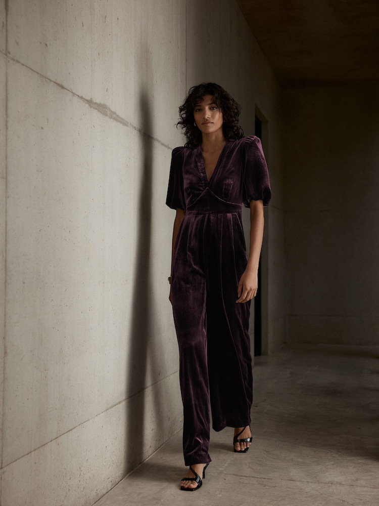 Clothing River Island Velvet Jumpsuit River Island Denim