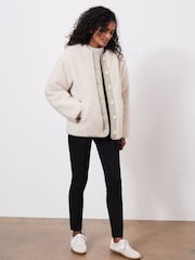 Mint Velvet куртка искусственный мех двусторонний - Изображение 6 из 9