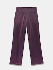 Mint Velvet Red Satin Wide Trousers - Image 6 of 6