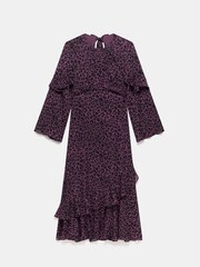 Mint Velvet Red Animal Print Maxi Dress - Image 6 of 7