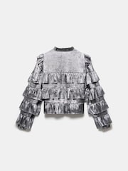 Mint Velvet Silver Ruffle Blouse - Image 7 of 7