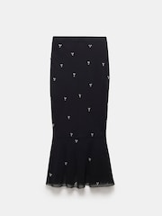 Mint Velvet Black Embellished Maxi Skirt - Image 6 of 7
