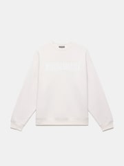 Mint Velvet Cream Relaxed Glamour Cotton Sweatshirt - Image 6 of 7
