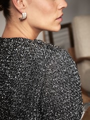 Mint Velvet Silver Military Jacket - Image 5 of 7