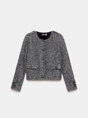 Mint Velvet Silver Military Jacket - Image 6 of 7