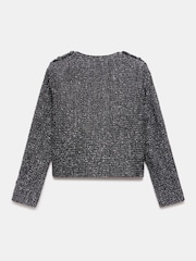 Mint Velvet Silver Military Jacket - Image 7 of 7