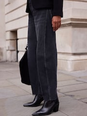 Mint Velvet Black Tapered Jeans - Image 3 of 7