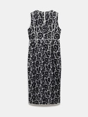 Mint Velvet Black Lace Sequin Midi Dress - Image 7 of 7