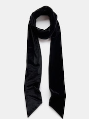 Mint Velvet Black Velvet Skinny Scarf - Image 2 of 3