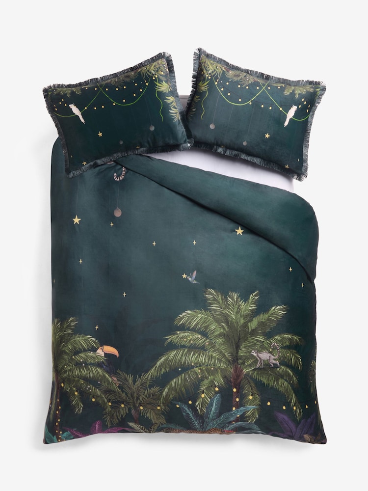 Christmas Velvet Duvet Cover and Pillowcase Set - Imagen 6 de 6