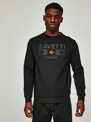 Zavetti Canada Cirico Black Sweatshirt - Image 5 of 6