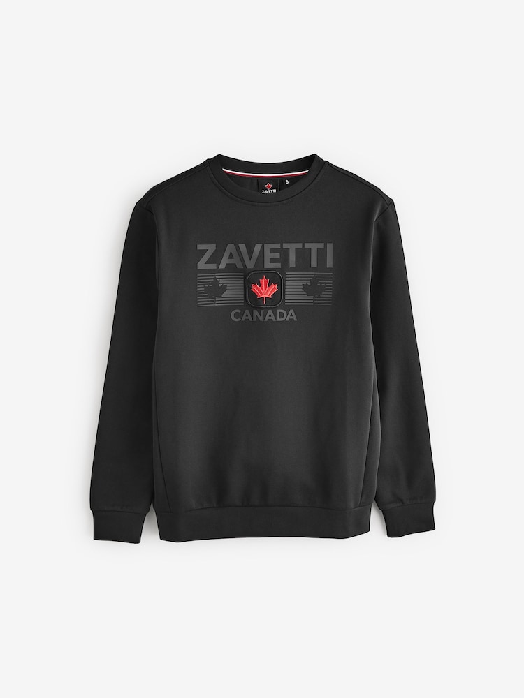 Zavetti Canada Cirico Black Sweatshirt - Image 6 of 6