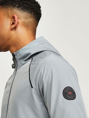 Zavetti Canada Blue Vellatori Woven Zip Up Hoodie - Image 3 of 7