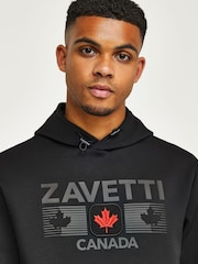 Zavetti Canada Cirico Over The Head Black Hoodie - Image 3 of 6