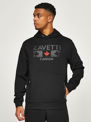 Zavetti Canada Cirico Over The Head Black Hoodie - Image 4 of 6