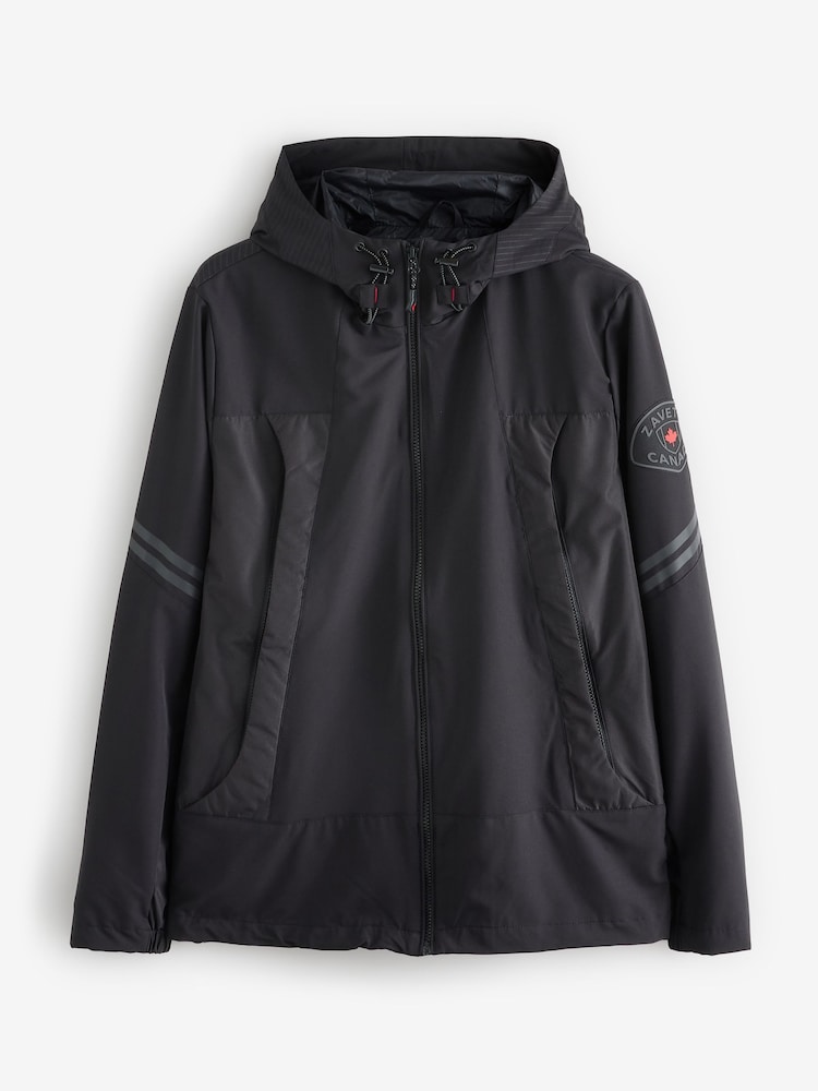Zavetti Canada Tavox Windbreaker Black Jacket - Image 8 of 8
