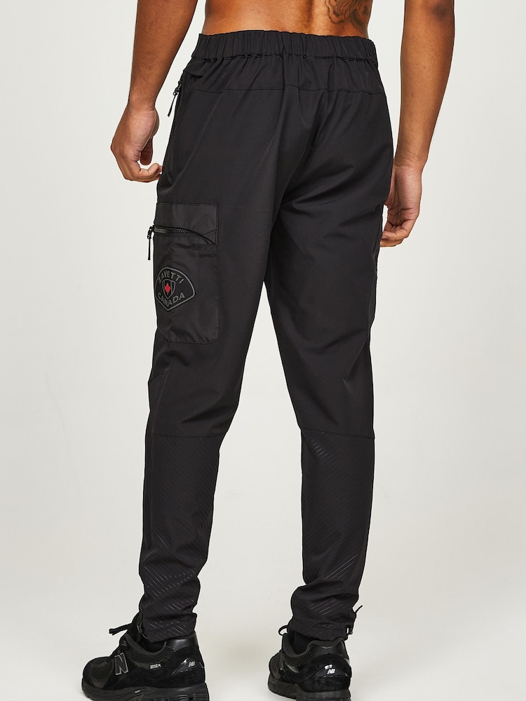 Zavetti Canada Tavox Woven Cargo Black Joggers - Image 2 of 7