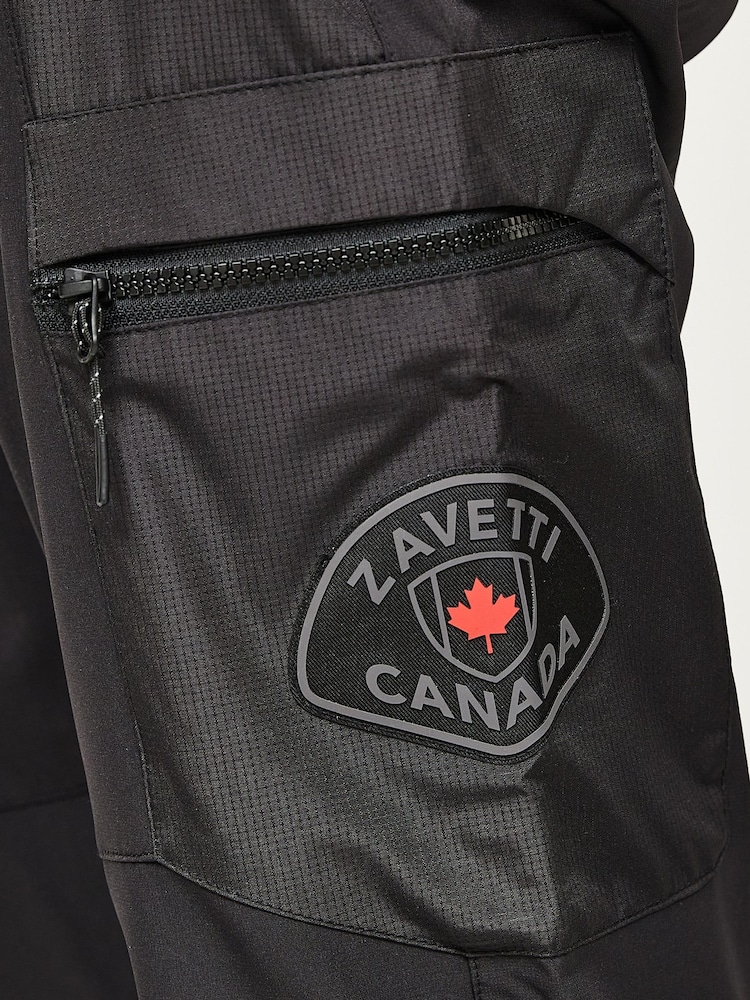 Zavetti Canada Tavox Woven Cargo Black Joggers - Image 7 of 7