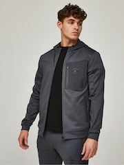 Zavetti Canada Grey Saletto Zip Through Hoodie - Image 3 of 6