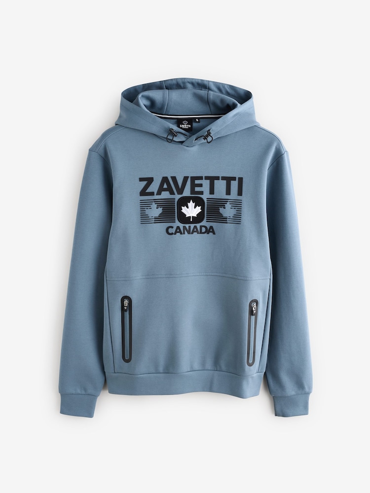 Zavetti Canada Cirico Over The Head Black Hoodie - Image 6 of 6