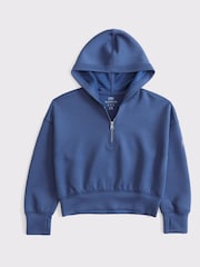 Abercrombie & Fitch Blue Quauter Zip Jumper - Image 6 of 6