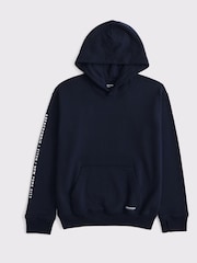 Abercrombie & Fitch Grey Back Graphic Logo Hoodie - Image 1 of 1