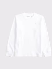 Abercrombie & Fitch Boxy Waffle Texture Long Sleeve Jumper - Image 2 of 2