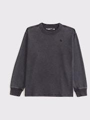 Abercrombie & Fitch Boxy Waffle Texture Long Sleeve Jumper - Image 2 of 2
