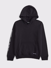 Abercrombie & Fitch Grey Back Graphic Logo Hoodie - Image 1 of 2