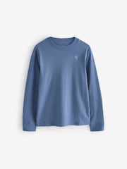 Abercrombie & Fitch Blue Essential Icon Logo Long Sleeves T-Shirt 3 Pack - Image 2 of 6