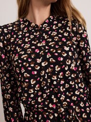 Phase Eight Black Petite Aoife Printed Jersey Dress - Image 6 of 8