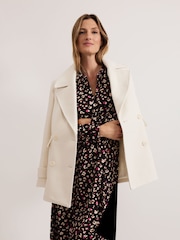Phase Eight Black Petite Aoife Printed Jersey Dress - Image 7 of 8