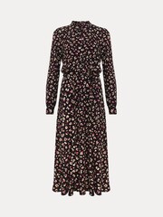 Phase Eight Black Petite Aoife Printed Jersey Dress - Image 8 of 8