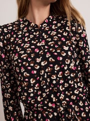Phase Eight Black Aoife Printed Jersey Dress - Image 6 of 8