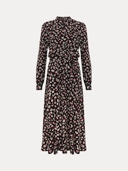 Phase Eight Black Aoife Printed Jersey Dress - Image 8 of 8