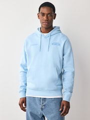 Blue Graphic Print Hoodie - Image 2 of 8