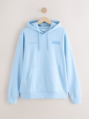 Blue Graphic Print Hoodie - Image 4 of 8