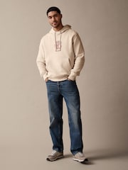 Ecru White Keith Haring Licence Graphic Print Hoodie - Image 3 of 6