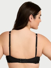 Victoria's Secret Black Unlined Demi Geo Daisy Lace Bra - Image 2 of 3