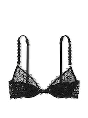 Victoria's Secret Black Unlined Demi Geo Daisy Lace Bra - Image 3 of 3