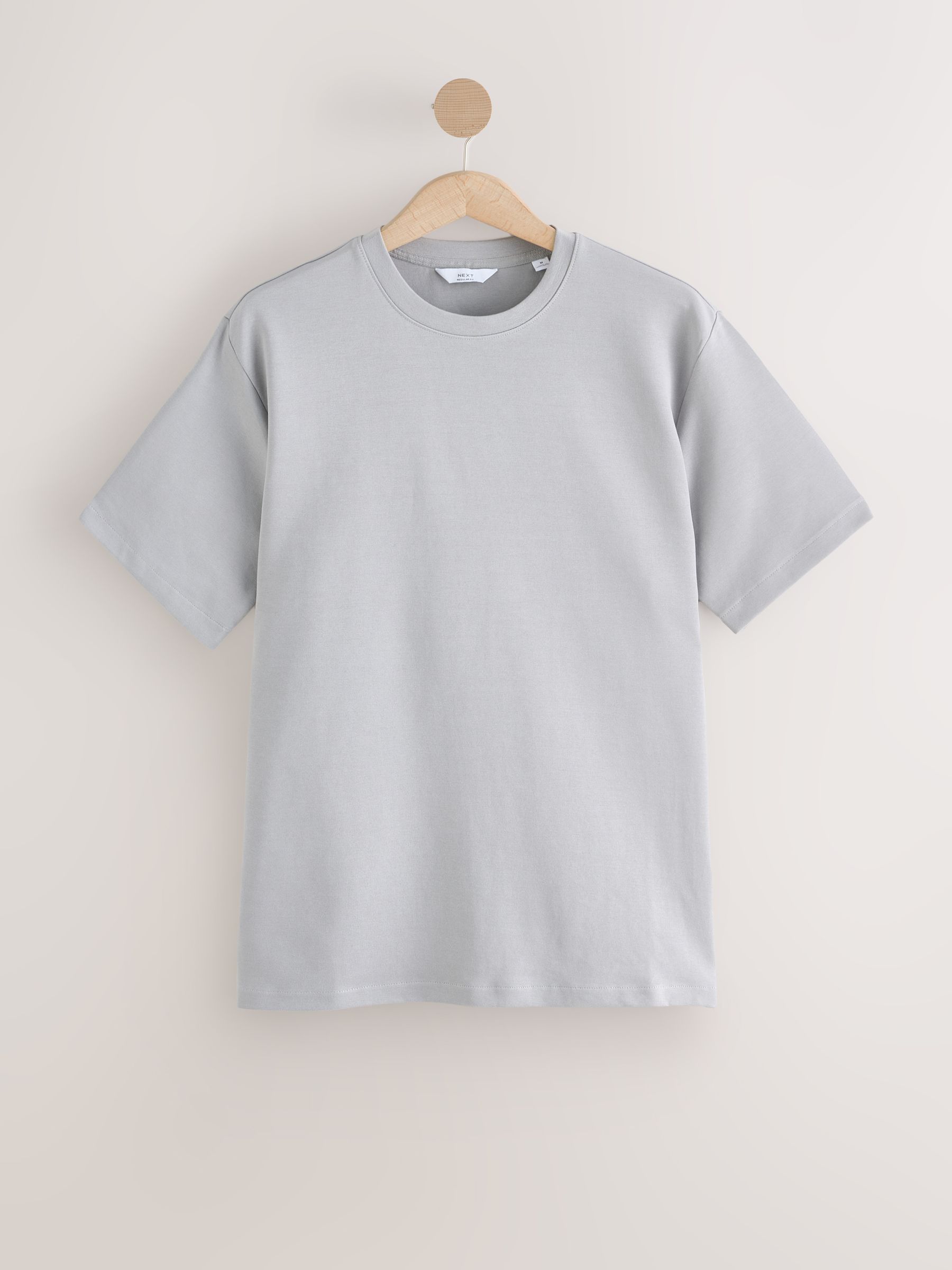 Buy Ice Grey Regular Fit Smart Soft Touch Heavyweight T-Shirt from