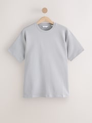 Eisgrau - Reguläre Passform - Elegantes T-Shirt aus schwerem Material und weichem Tragegefühl - Bild 7 von 9