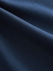 Navy Blue Regular Fit Smart Soft Touch Heavyweight T-Shirt - Image 8 of 8