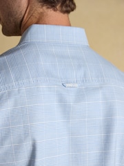 Joules Classic Fit Light Blue Check Long Sleeve Cotton Oxford Shirt - Image 8 of 10