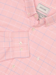 Joules Classic Fit Pink Check Long Sleeve Cotton Oxford Shirt - Image 7 of 7